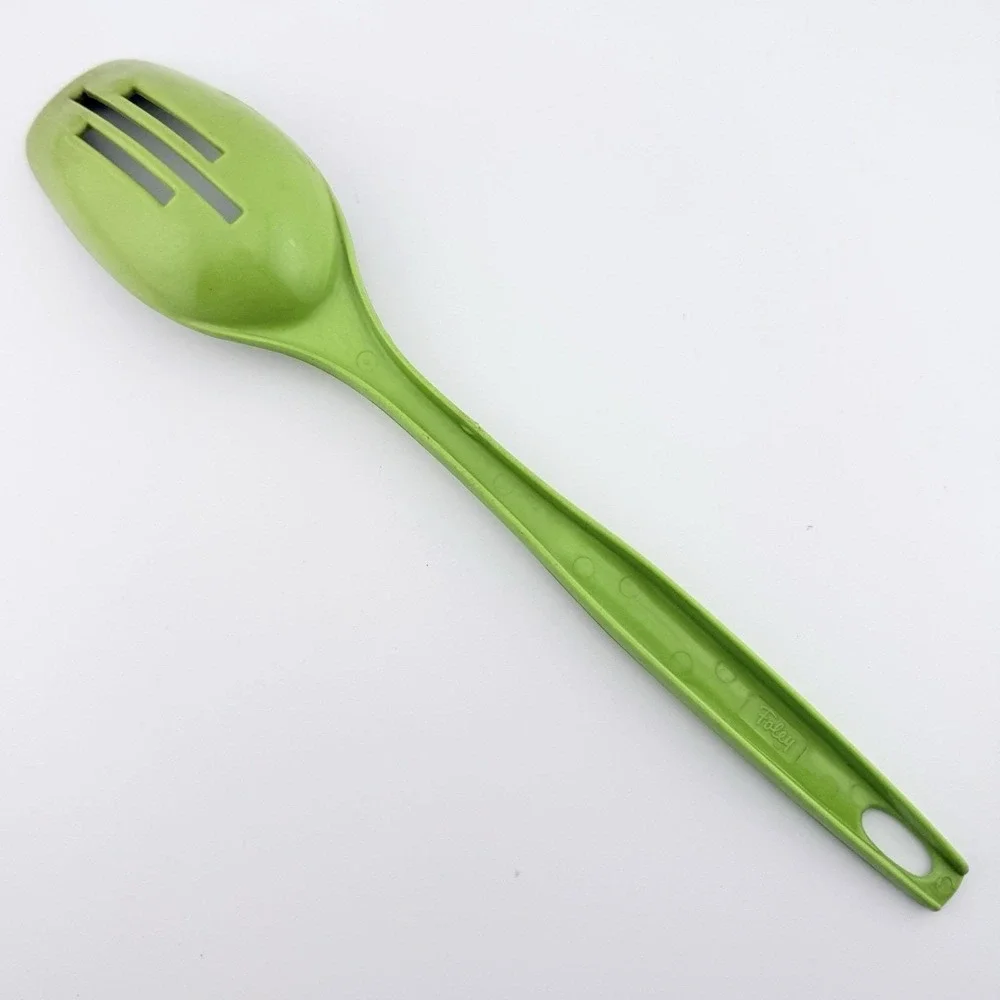 Vtg Foley‎ Slotted Spoon Lime Green Kitchen Utensil Heavy Duty Nylon 11